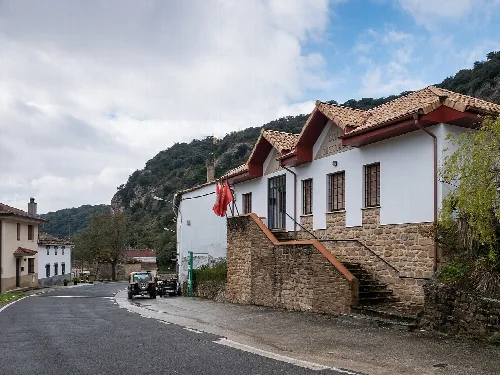 Town hall of the Lana municipality in Galbarra. Navarre, Spain