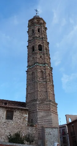 Mudéjar-Ziegelturm in Muniesa.