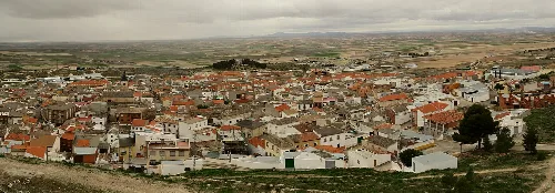 Huerta de Valdecarábanos, panorámica desde las ruinas del castillo.