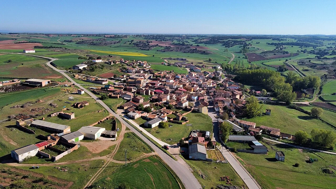 Santa Cecilia, Burgos, Vista aérea