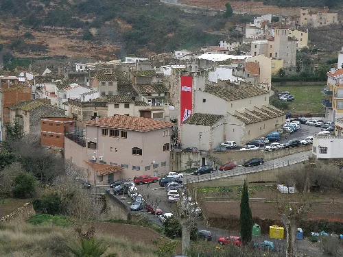 El Pont d'Armentera des de la carretera de Selmella.