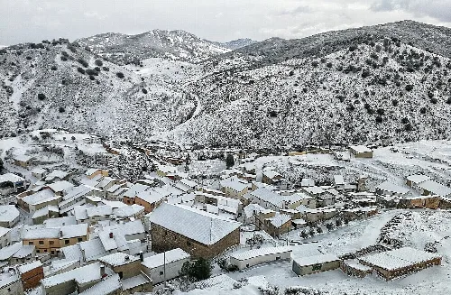 Aladrén nevado invierno 2017