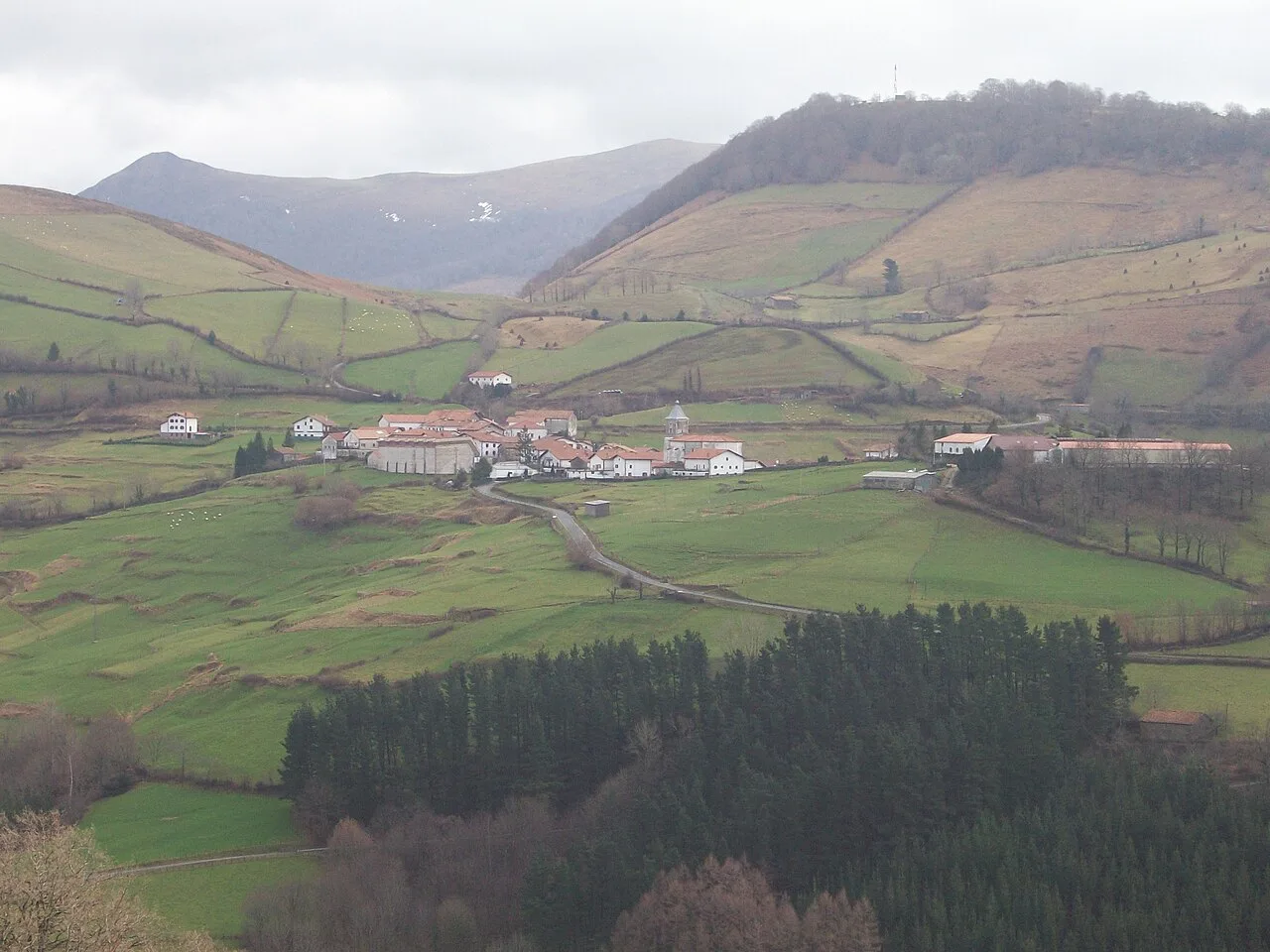 Malerrekako Saldias udalerria. Nafarroa, Euskal Herria.