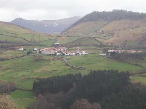 Malerrekako Saldias udalerria. Nafarroa, Euskal Herria.