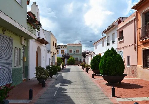 Carrer de l'Església de Guardamar de la Safor.