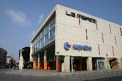 Facade of La Farga shopping center in Hospitalet de Llobregat.