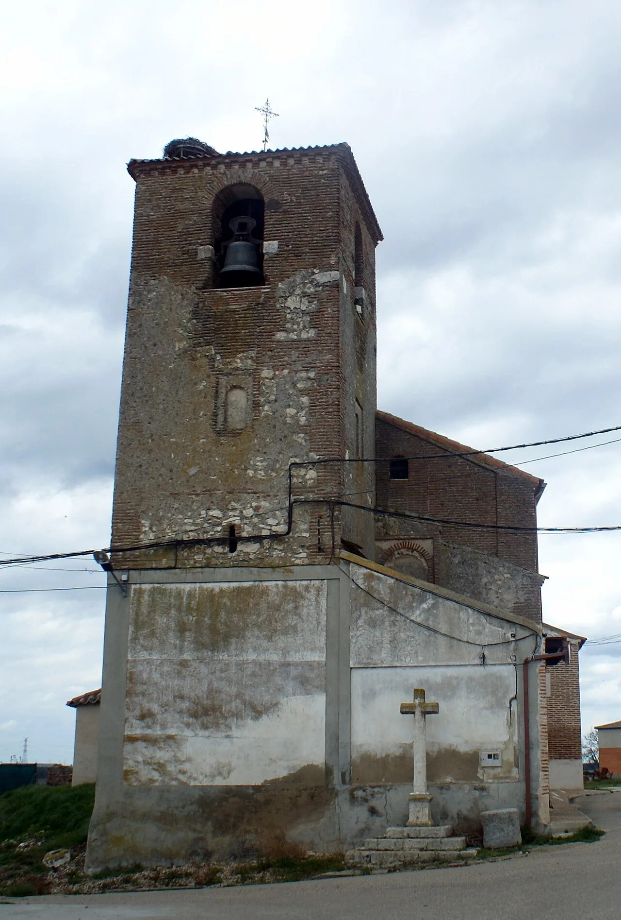 Church of St. Peter the Apostle in Llano de Olmedo, Valladolid, Spain.
