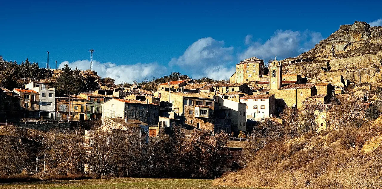 General landscape of Biosca (Catalonia, Spain)