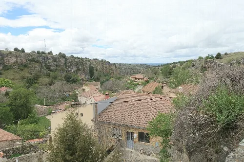Vista parcial de Castrojimeno (Segovia, España).