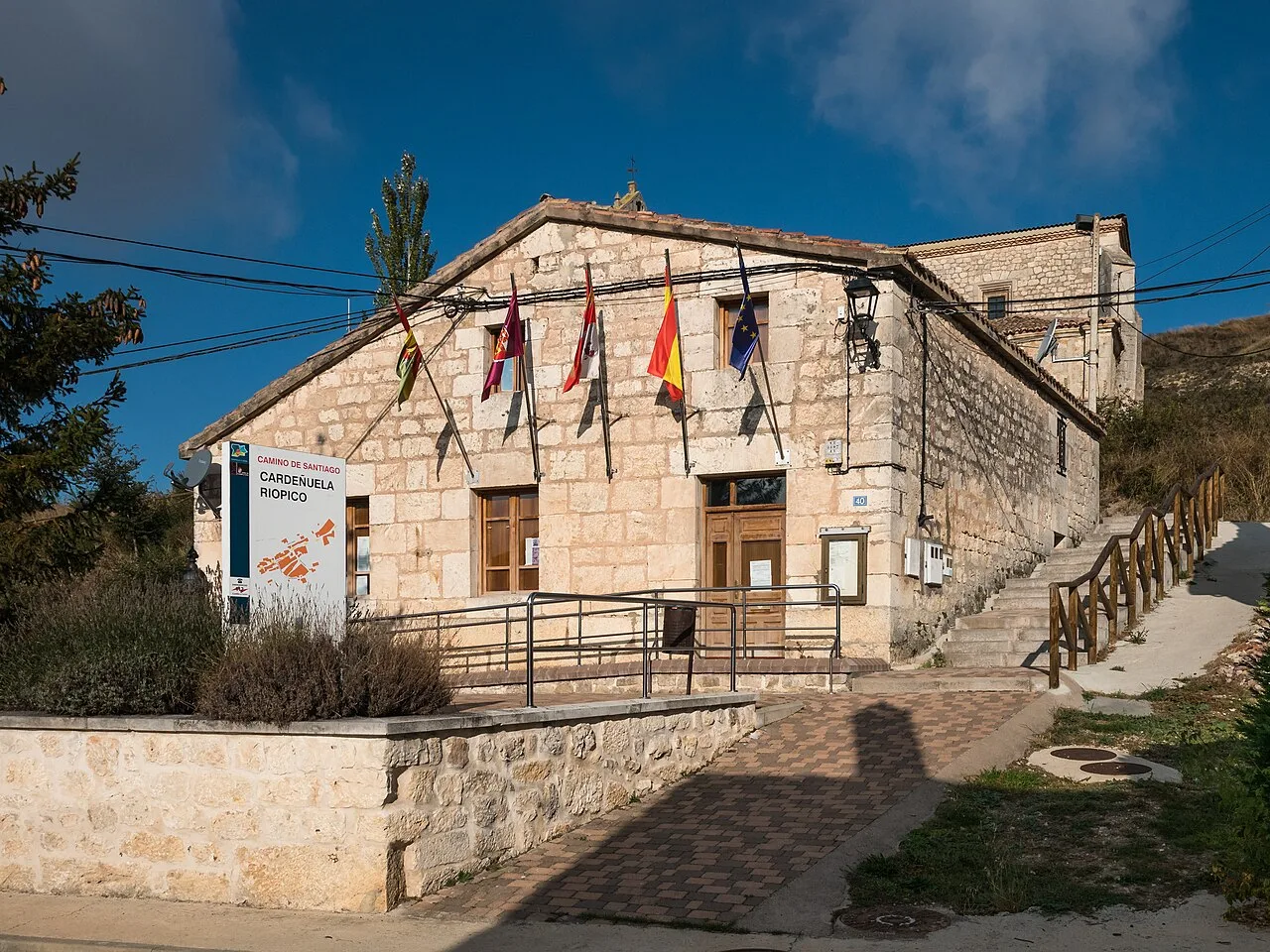 Town Hall of Cardeñuela Riopico. Burgos, Castilla-León, Spain