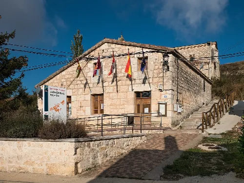 Town Hall of Cardeñuela Riopico. Burgos, Castilla-León, Spain
