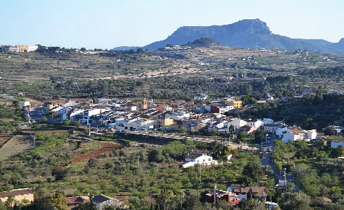 Vista de Senija des del Murtalet.