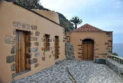 Stein- und Holz-Gofio-Mühle in San Juan de la Rambla, Teneriffa.