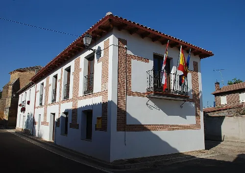 Town hall of Bárcena de Campos (Palencia, Castile and León).