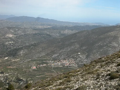 The town of Fageca seen from "El pla de la Casa"