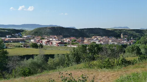 Panorámica de Ochánduri en La Rioja (España)