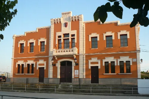 Town Hall of Avinyonet del Penedès in Avinyó Nou (Avinyonet del Penedès, Alt Penedès, Catalonia)