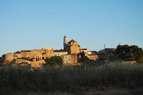 Village general view; taken from the road connecting with Alio