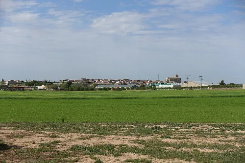 Vista general de La Alberca de Záncara (Cuenca, España).