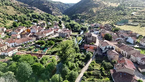 The village of Barbadillo del Pez in the Sierra de la Demanda, Province of Burgos, Spain.