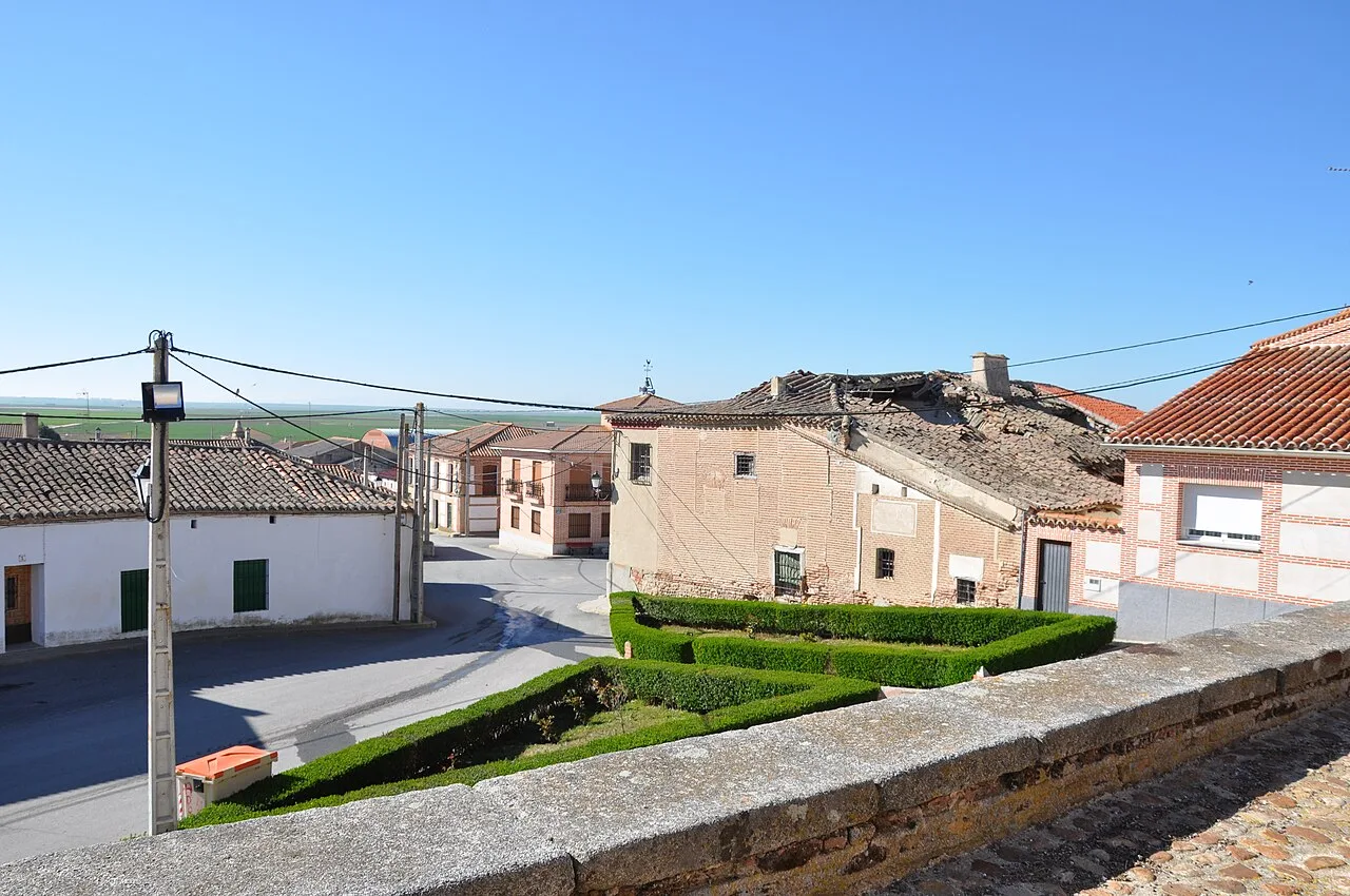 Overview of Barromán, Ávila, Spain.