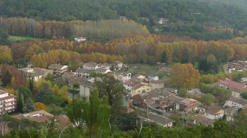 Panoràmica del nucli de Gualba