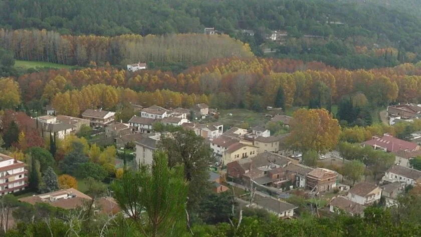 Panoràmica del nucli de Gualba