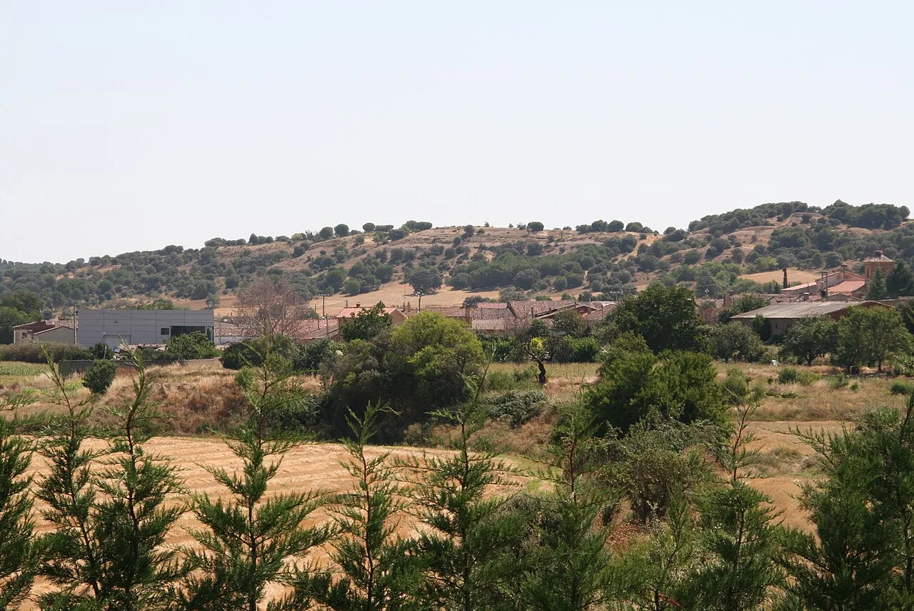Vista de Peleagonzalo (Zamora) desde el hotel-bodega Valbusenda