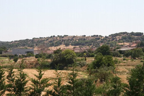 Vista de Peleagonzalo (Zamora) desde el hotel-bodega Valbusenda