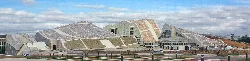 The Cidade da Cultura building with curved, modern shapes.