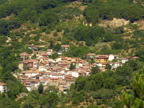View of El Hornillo, province of Ávila, Castile and León, Spain