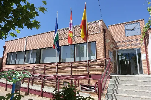 Casa consistorial de Saelices de Mayorga (Valladolid, España).