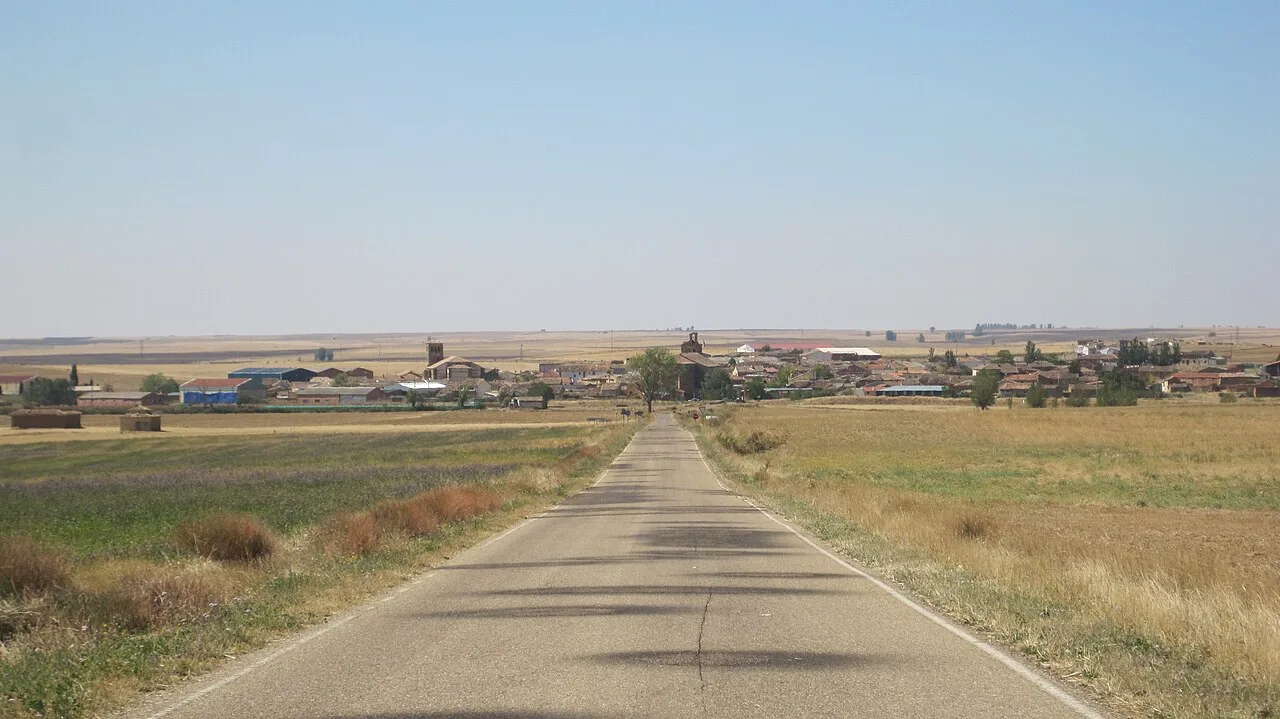 Vista general de Boadilla de Rioseco (Palencia, España).