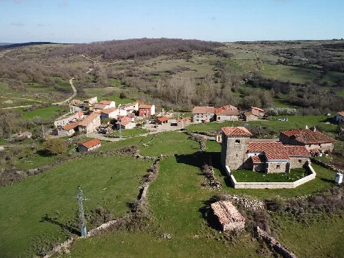 Vista aérea de Rábanos (Burgos)