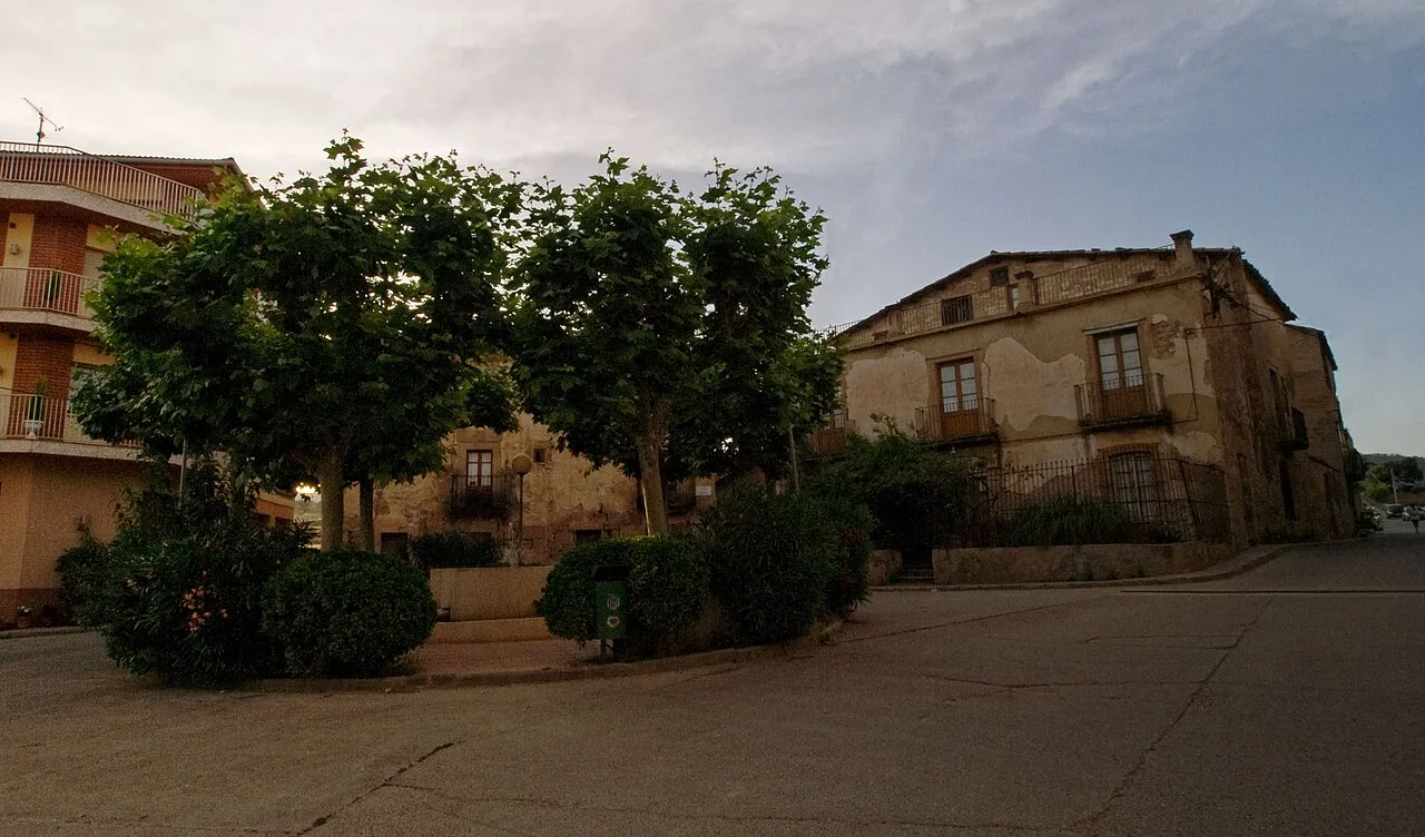 Fonollosa Central Square (Catalonia, Spain)