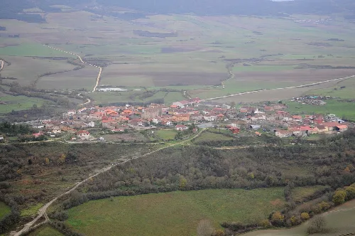 General view of Villalba de Losa (Burgos, Spain)