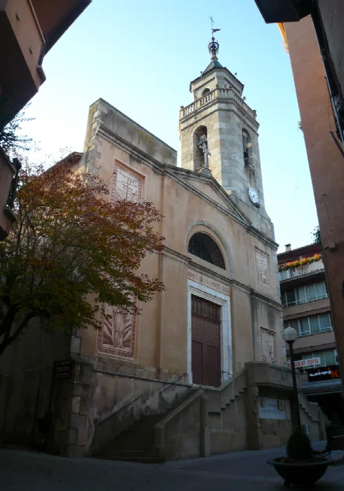 Church in Sant Hilari Sacalm, la Selva, Catalonia