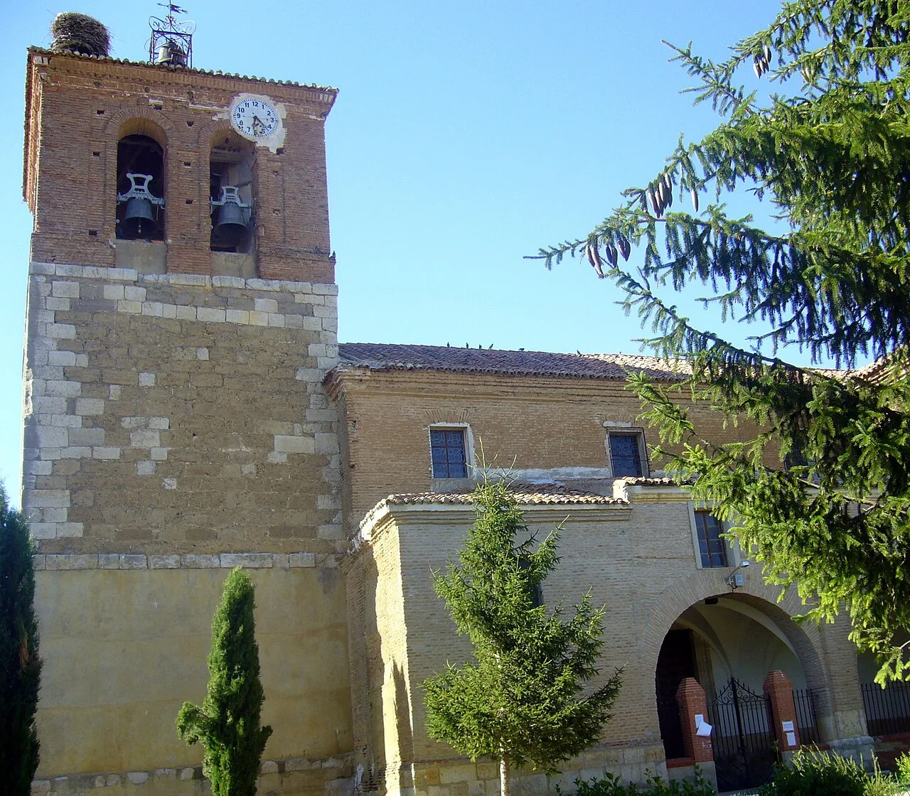 Church of St. Lawrence in Revenga de Campos, Palencia, Spain.
