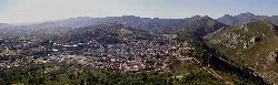 Vista panorámica de Cañamero vista desde El Castillo en Cáceres.