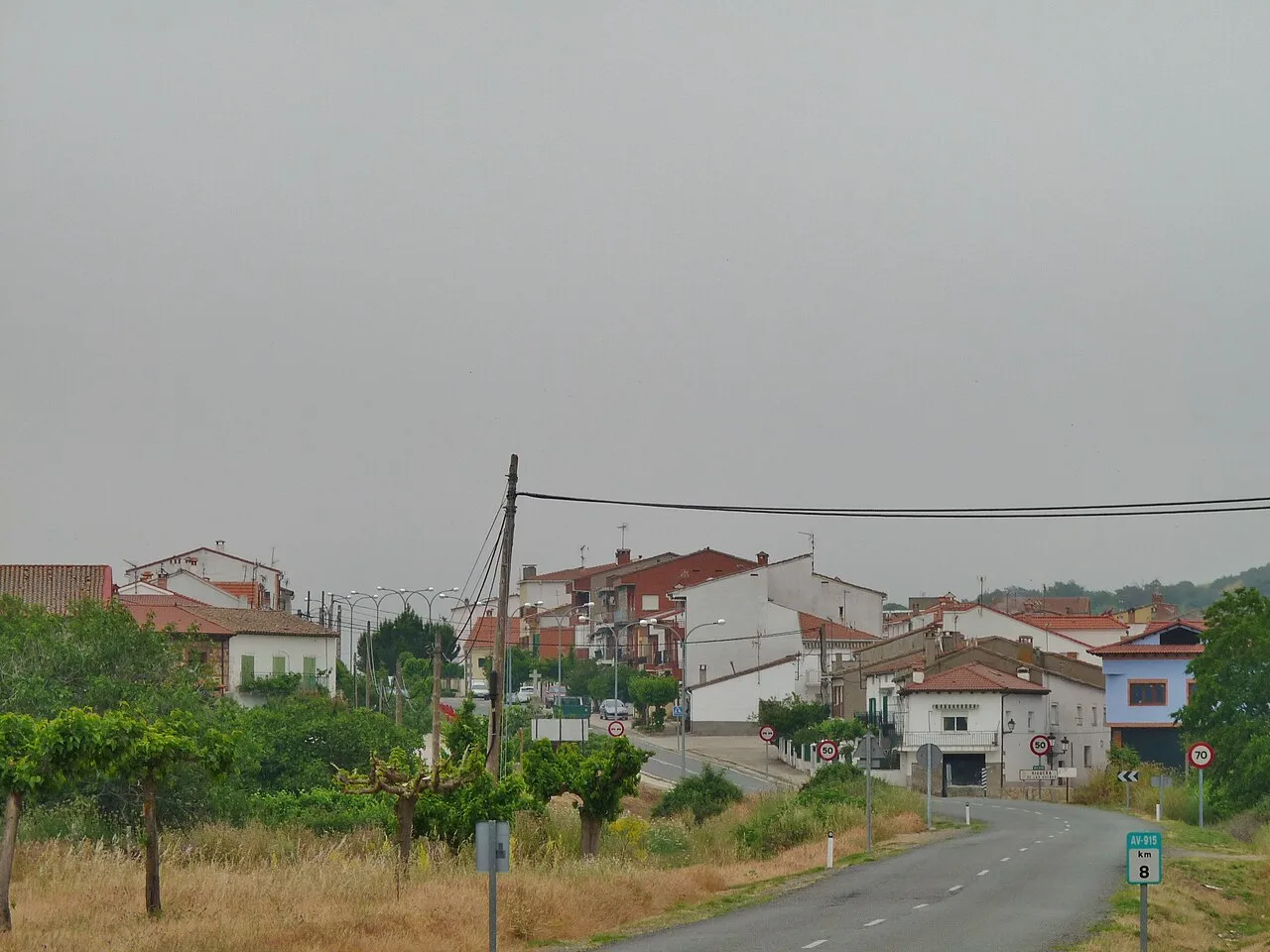 View of Higuera de las Dueñas, Ávila, Castile and León, Spain.