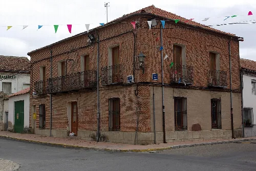 Old Town Hall building in Sanchidrián. Ávila, Spain.