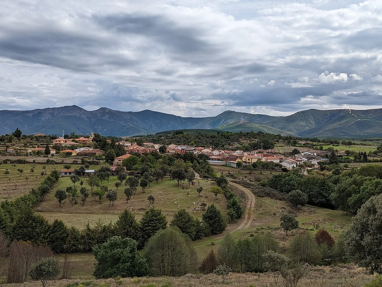 Vista general de Agallas (Salamanca, España).