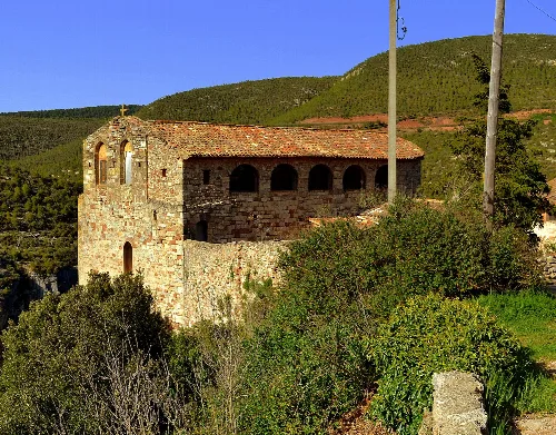 Església castell de  Mediona, el Penedes, Barcelona