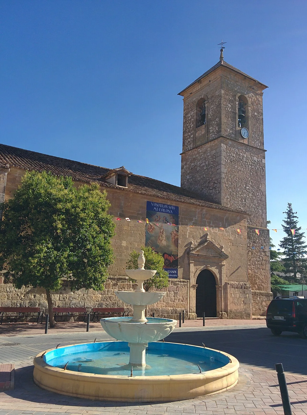 Iglesia de Nuestra Señora de la Asunción, en Santa María de los Llanos (Cuenca, España).