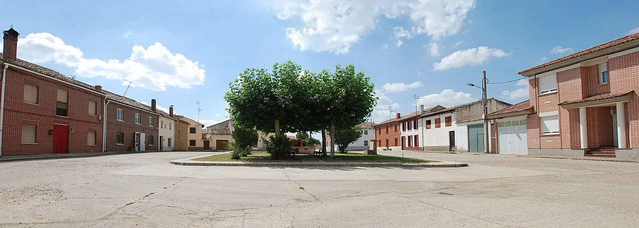Main Square of San Mamés de Campos (Palencia, Castile and León)