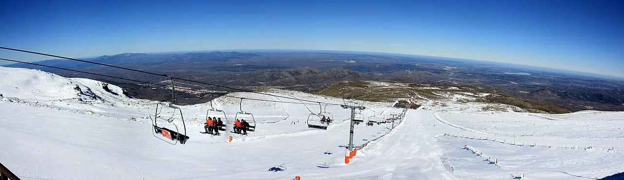 Panorámica desde el mirador de la estación de esquí Sierra de Bejar, La Covatilla
