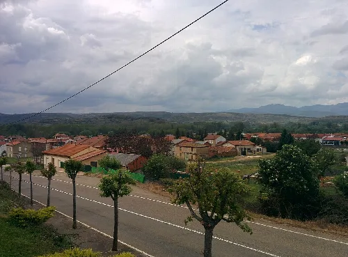 Vista general de Rioseco de Tapia (León, España).