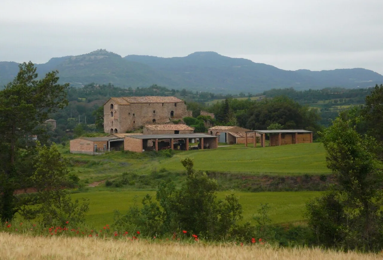 Vilatammar, Sant Martí d'Albars, Osona, Catalonia, seen from near Casanova del Puig