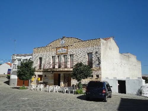 Casa consistorial de Santa Marta de Magasca, provincia de Cáceres, España.