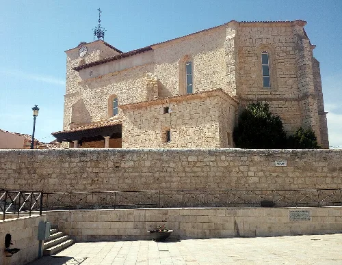 Church of Our Lady of the Assumption in Villalobón, Palencia, Spain.